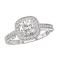 Halo Semi-Mount Diamond Ring
