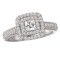 Halo Semi-Mount Diamond Ring