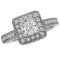 Halo Semi-Mount Diamond Ring
