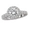 Halo Semi-Mount Diamond Ring