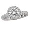 Halo Semi-Mount Diamond Ring
