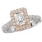 Two Tone Semi-Mount Diamond Ring