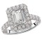 Halo Semi-Mount Diamond Ring