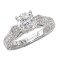 Peg Head Semi-Mount Diamond Ring