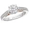 Two Tone Semi-Mount Diamond Ring