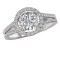 Split Shank Semi-Mount Diamond Ring