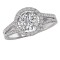Split Shank Semi-Mount Diamond Ring