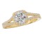 Halo Semi-Mount Diamond Ring