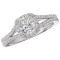 Split Shank Semi-Mount Diamond Ring
