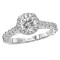 Halo Semi-Mount Diamond Ring