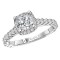 Halo Semi-Mount Diamond Ring