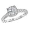 Halo Semi-Mount Diamond Ring