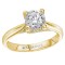 Solitaire Semi-Mount Diamond Ring