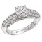 Peg Head Semi-Mount Diamond Ring