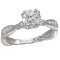 Peg Head Semi-Mount Diamond Ring