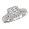 Halo Semi-Mount Diamond Ring