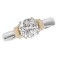 Two Tone Semi-Mount Diamond Ring