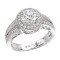 Halo Semi-Mount Diamond Ring