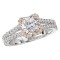 Two Tone Semi-Mount Diamond Ring