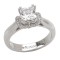 Solitaire Semi-Mount Diamond Ring