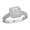 Halo Semi-Mount Diamond Ring