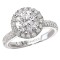 Halo Semi-Mount Diamond Ring