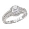 Split Shank Semi-Mount Diamond Ring