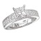 Peg Head Semi-Mount Diamond Ring