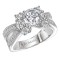 Peg Head Semi-Mount Diamond Ring