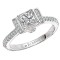 Peg Head Semi-Mount Diamond Ring