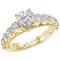 Peg Head Semi-Mount Diamond Ring