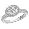 Halo Semi-Mount Diamond Ring
