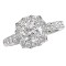Halo Semi-Mount Diamond Ring