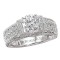 Peg Head Semi-Mount Diamond Ring