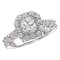 Halo Semi-Mount Diamond Ring