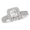 Halo Semi-Mount Diamond Ring