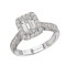 Halo Semi-Mount Diamond Ring