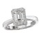Halo Semi-Mount Diamond Ring