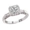 Halo Semi-Mount Diamond Ring