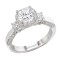 Halo Semi-Mount Diamond Ring