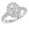 Halo Semi-Mount Diamond Ring