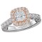 Two Tone Semi-Mount Diamond Ring