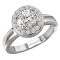 Halo Semi-Mount Diamond Ring