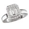 Halo Semi-Mount Diamond Ring