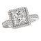 Halo Semi-Mount Diamond Ring
