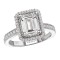Halo Semi-Mount Diamond Ring