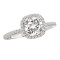 Halo Semi-Mount Diamond Ring