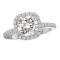 Halo Semi-Mount Diamond Ring