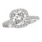 Halo Semi-Mount Diamond Ring