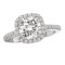 Halo Semi-Mount Diamond Ring